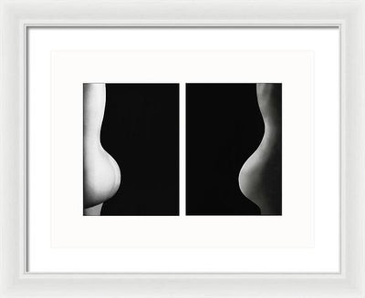 Nude Study # 102 - diptych / Art Photo - Framed Print