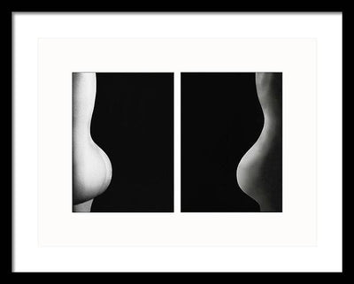 Nude Study # 102 - diptych / Art Photo - Framed Print