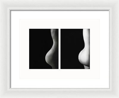 Nude Study # 103 - diptych / Art Photo - Framed Print