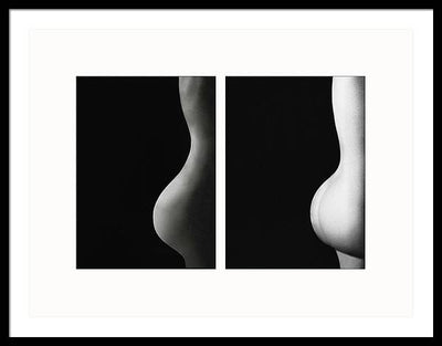 Nude Study # 103 - diptych / Art Photo - Framed Print