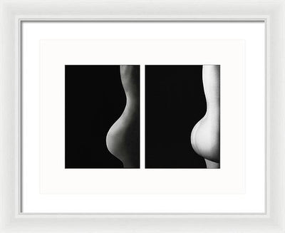 Nude Study # 103 - diptych / Art Photo - Framed Print