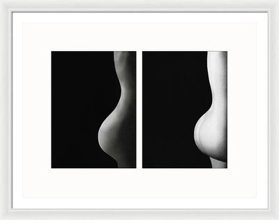 Nude Study # 103 - diptych / Art Photo - Framed Print