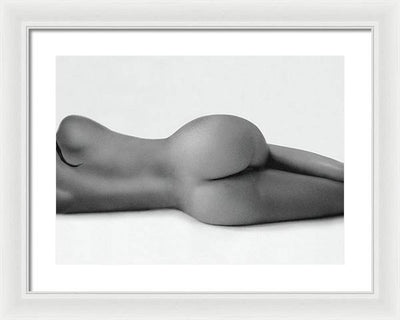 Nude Study #47 -  the Hair Lock / Art Photo - Framed Print