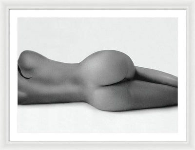 Nude Study #47 -  the Hair Lock / Art Photo - Framed Print