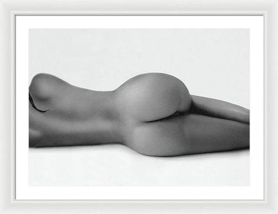 Nude Study #47 -  the Hair Lock / Art Photo - Framed Print