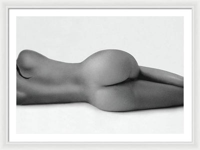 Nude Study #47 -  the Hair Lock / Art Photo - Framed Print