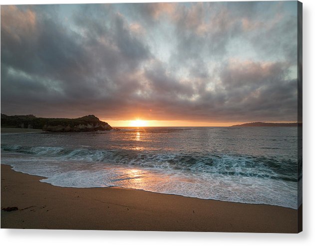 Pacific Coast Sunset at Monterey, California / Art Photo - Acrylic Print