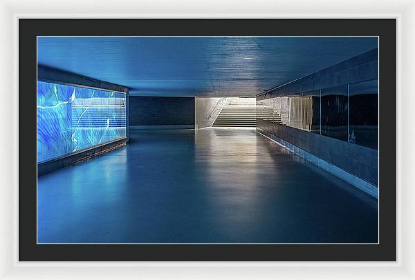 Pedestrian Underpass / Art Photo - Framed Print