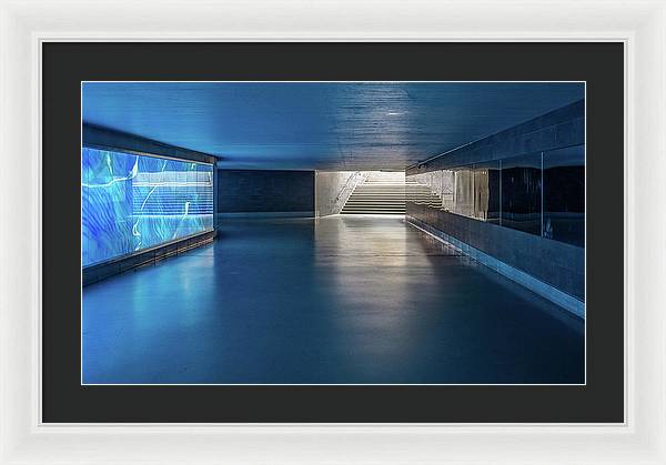 Pedestrian Underpass / Art Photo - Framed Print