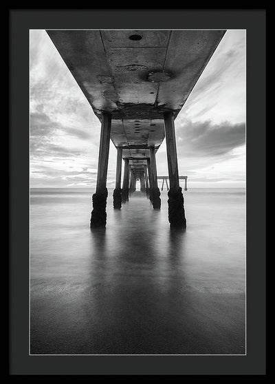 Pier, California #1 / Art Photo - Framed Print