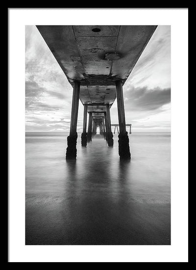 Pier, California #1 / Art Photo - Framed Print