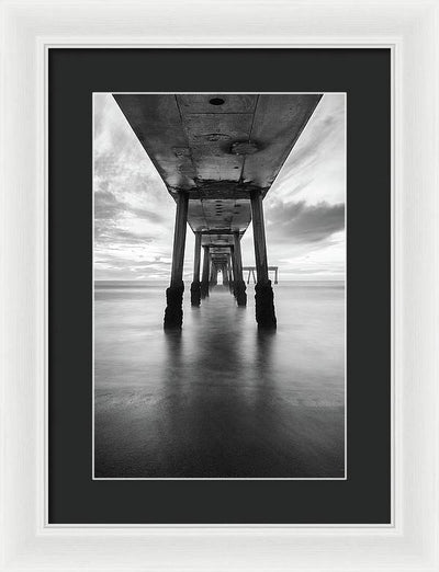 Pier, California #1 / Art Photo - Framed Print