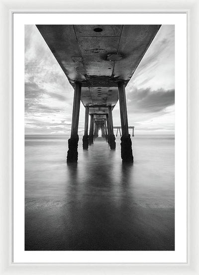 Pier, California #1 / Art Photo - Framed Print