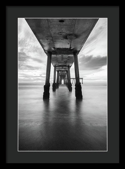 Pier, California #1 / Art Photo - Framed Print