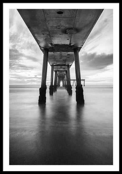 Pier, California #1 / Art Photo - Framed Print