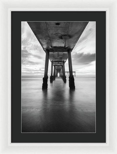 Pier, California #1 / Art Photo - Framed Print