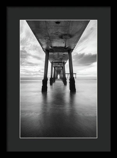 Pier, California #1 / Art Photo - Framed Print