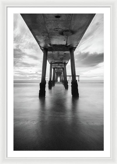 Pier, California #1 / Art Photo - Framed Print