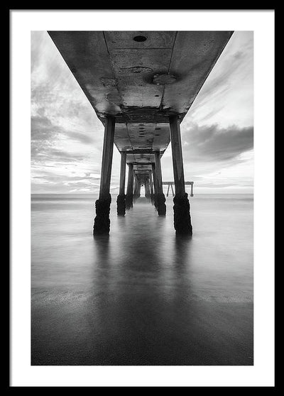 Pier, California #1 / Art Photo - Framed Print