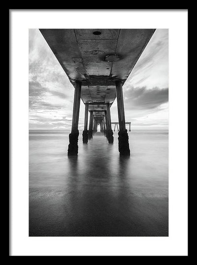 Pier, California #1 / Art Photo - Framed Print