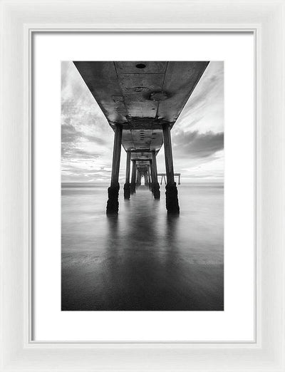 Pier, California #1 / Art Photo - Framed Print