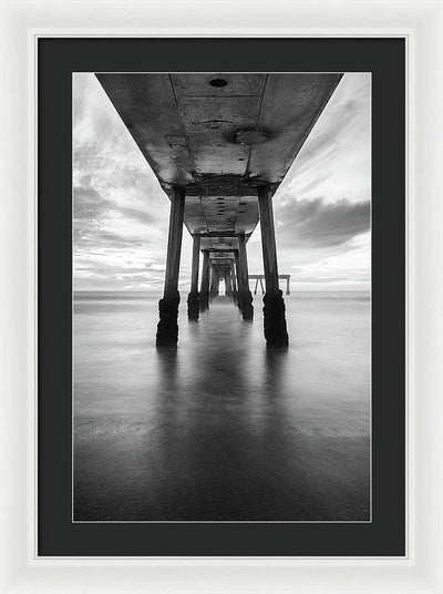 Pier, California #1 / Art Photo - Framed Print