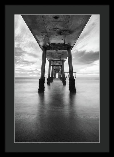 Pier, California #1 / Art Photo - Framed Print