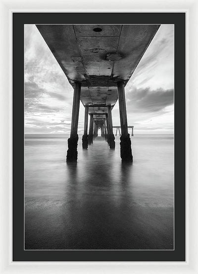 Pier, California #1 / Art Photo - Framed Print