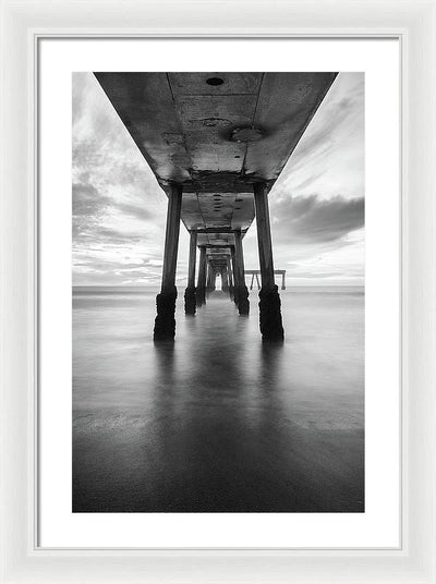 Pier, California #1 / Art Photo - Framed Print