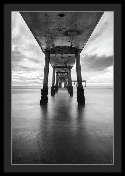 Pier, California #1 / Art Photo - Framed Print