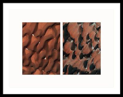 Planet Mars #440 - detail - diptych / Art Photo - Framed Print