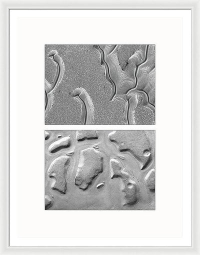 Planet Mars #459 - detail - diptych / Art Photo - Framed Print