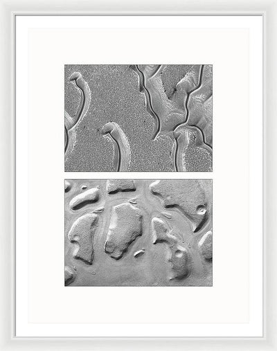 Planet Mars #459 - detail - diptych / Art Photo - Framed Print