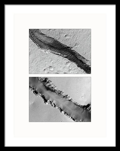 Planet Mars #461 - detail - diptych / Art Photo - Framed Print