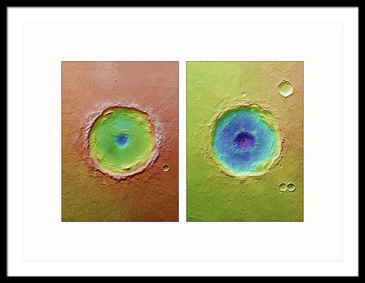 Planet Mars #471 - detail -diptych / Art Photo - Framed Print