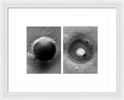 Planet Mars #473 - detail - diptych / Art Photo - Framed Print