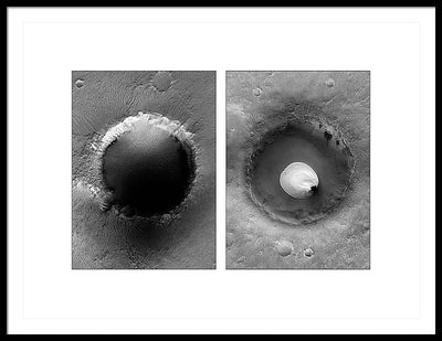 Planet Mars #473 - detail - diptych / Art Photo - Framed Print