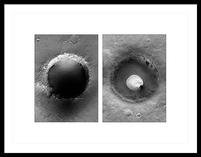 Planet Mars #473 - detail - diptych / Art Photo - Framed Print