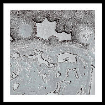 Planet Mars - detail # r33 / Art Photo - Framed Print