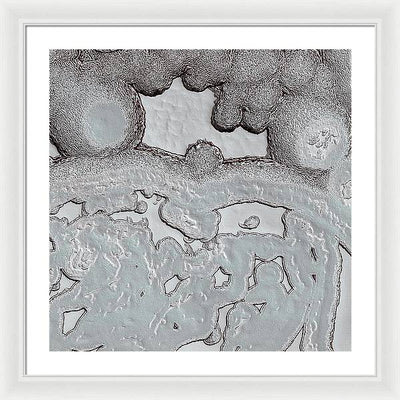 Planet Mars - detail # r33 / Art Photo - Framed Print