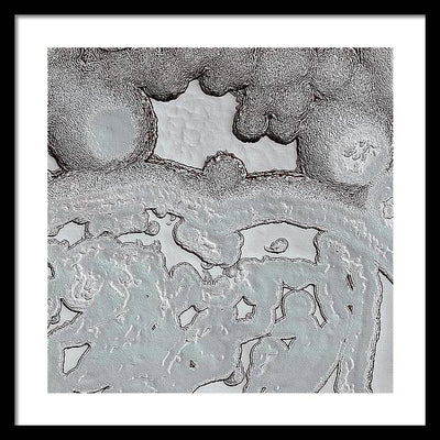 Planet Mars - detail # r33 / Art Photo - Framed Print