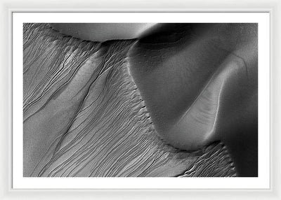 Planet Mars - detail #19 / Art Photo - Framed Print