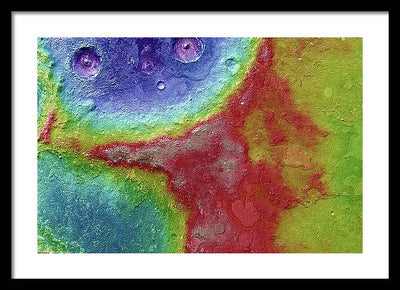 Planet Mars - detail #69 / Art Photo - Framed Print