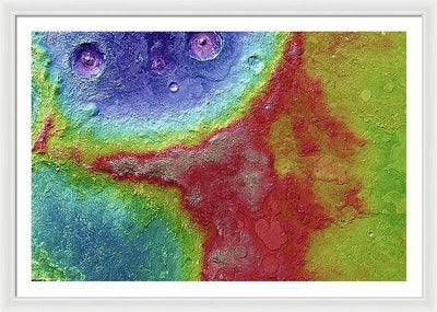 Planet Mars - detail #69 / Art Photo - Framed Print