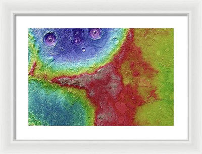 Planet Mars - detail #69 / Art Photo - Framed Print