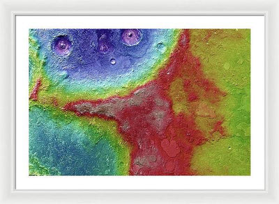 Planet Mars - detail #69 / Art Photo - Framed Print