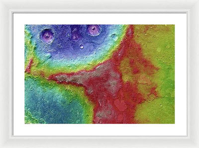 Planet Mars - detail #69 / Art Photo - Framed Print