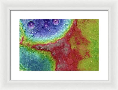 Planet Mars - detail #69 / Art Photo - Framed Print