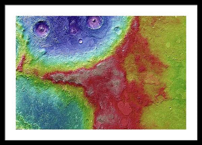 Planet Mars - detail #69 / Art Photo - Framed Print