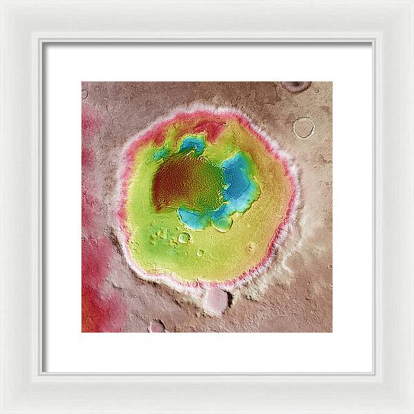 Planet Mars - detail / Art Photo - Framed Print